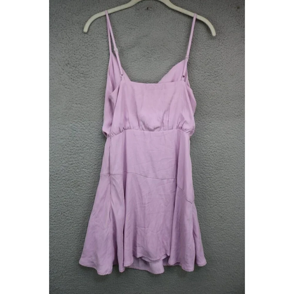 Le Lis Collection Anthropologie Purple Silky Mini Dress-Size Small